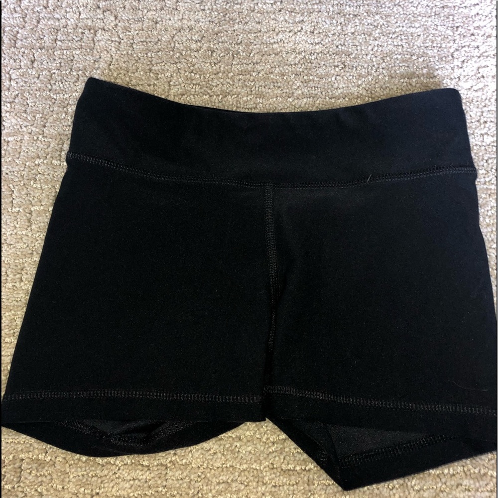 Black athletic shorts